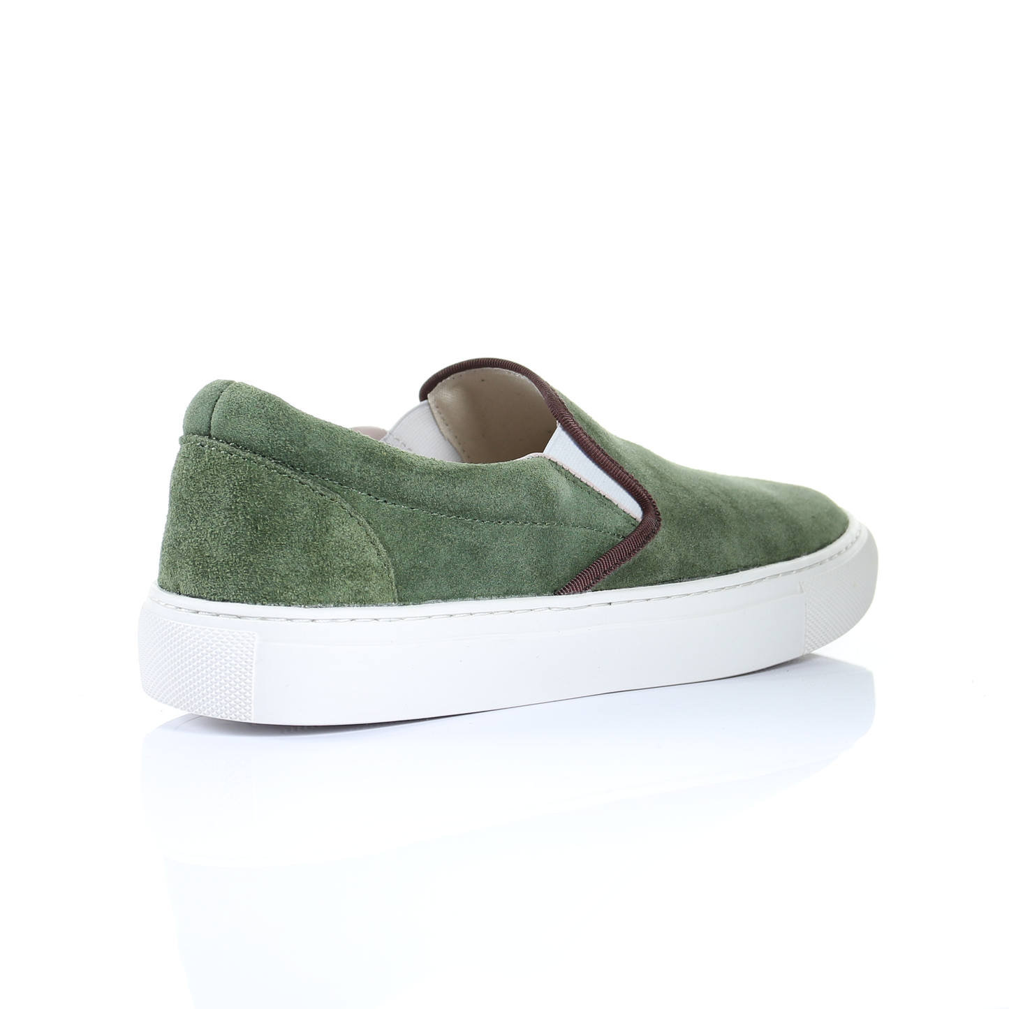 Suede Slip On Sneaker (Green)