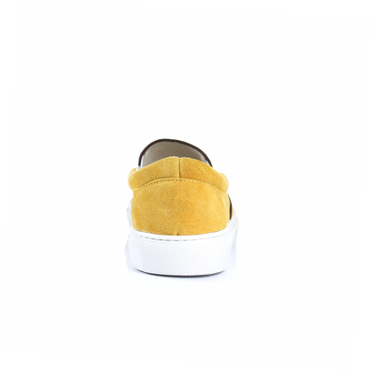 Suede Slip On Sneaker (Mustard)