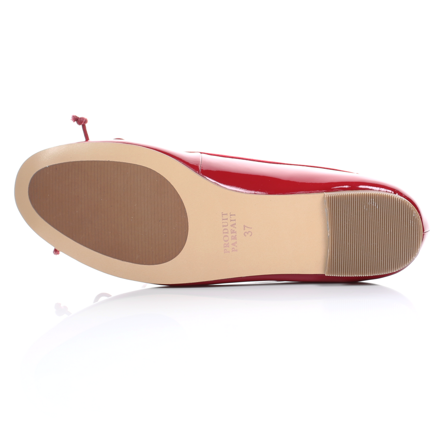 Patent Sheep Leather Ballerina (Red)