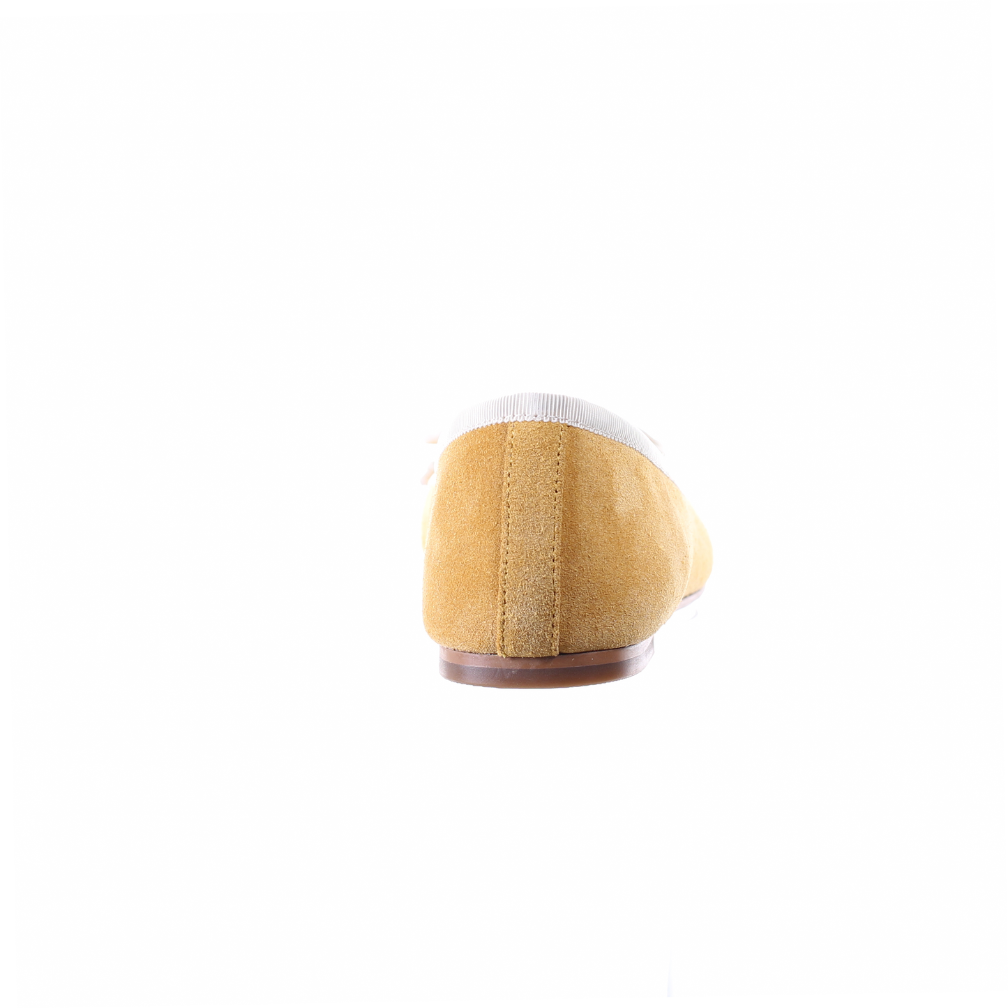 Bow suede ballerina (Mustard)