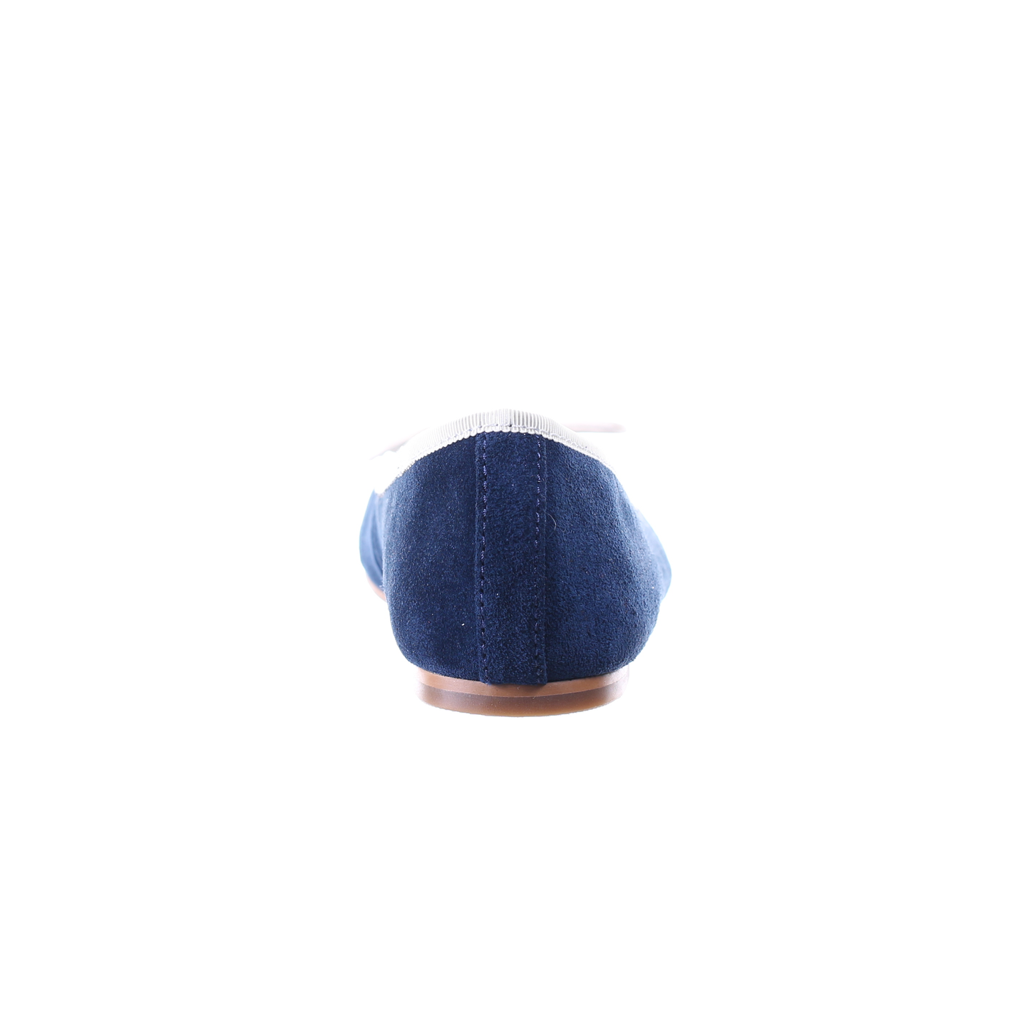 Bow suede ballerina (Navy)