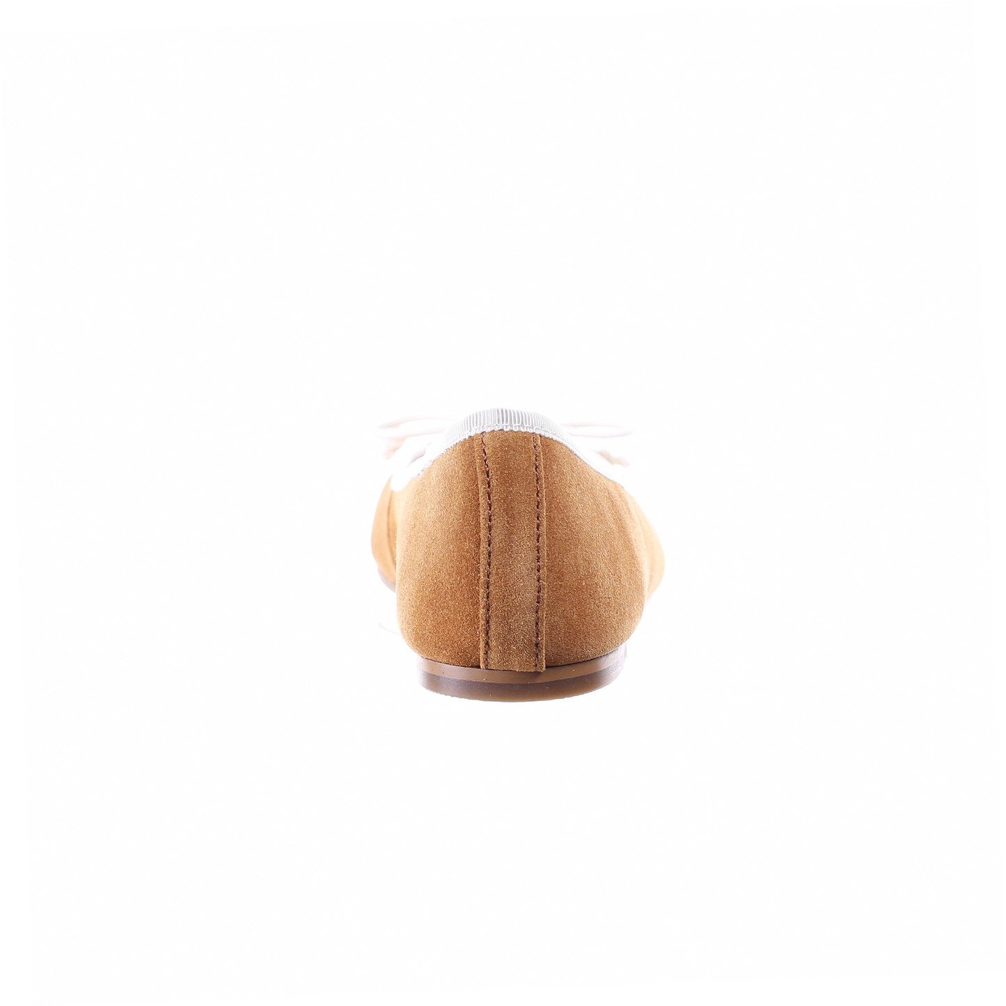 Bow suede ballerina (Camel)