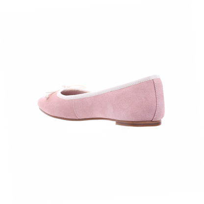 Bow suede ballerina (L.Pink)