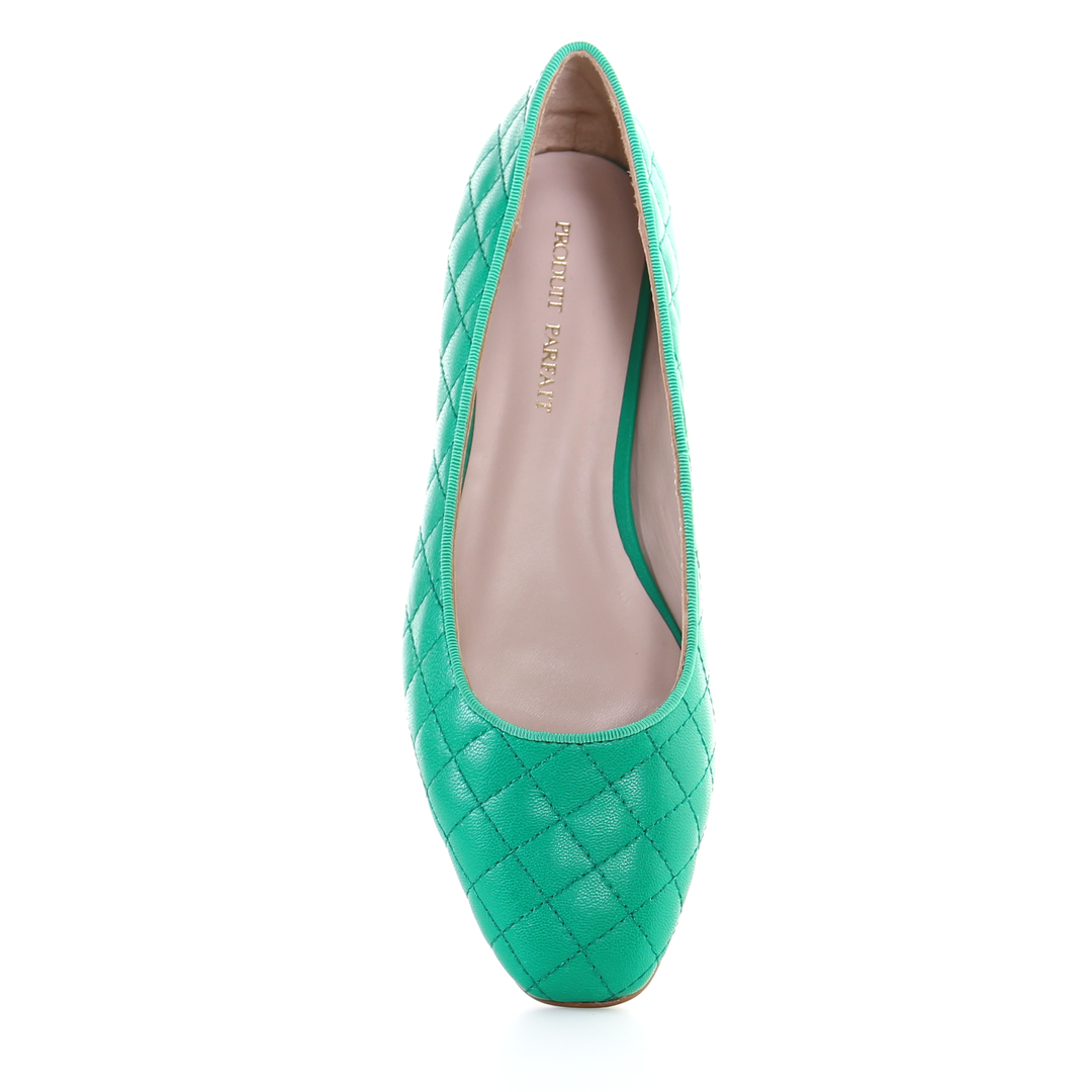 Classic Leather Square Toe Ballerina - (Green) – PRODUIT PARFAIT