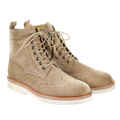Men's Suede Leather Oxford Boots
